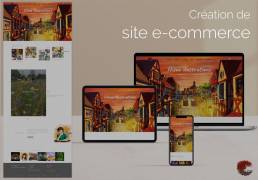 site e-commerce Hisae illustrations