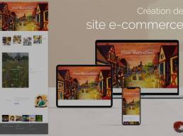 site e-commerce Hisae illustrations