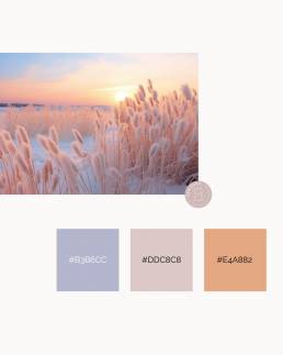 Idées de combinaison couleur Pantone 2024 Peach Fuzz