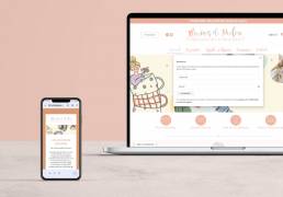 mockup site mimines newsletter