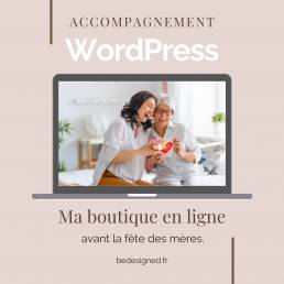 ma boutique en ligne avant la fête des mères