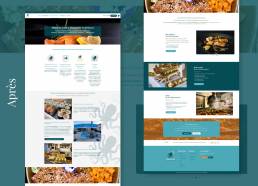 mockup pages site avant apres