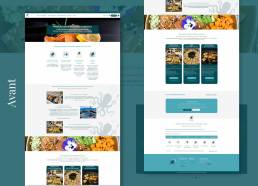 mockup pages site avant apres