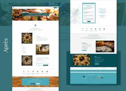 mockup pages site avant apres