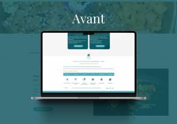 mockup laptop avant après