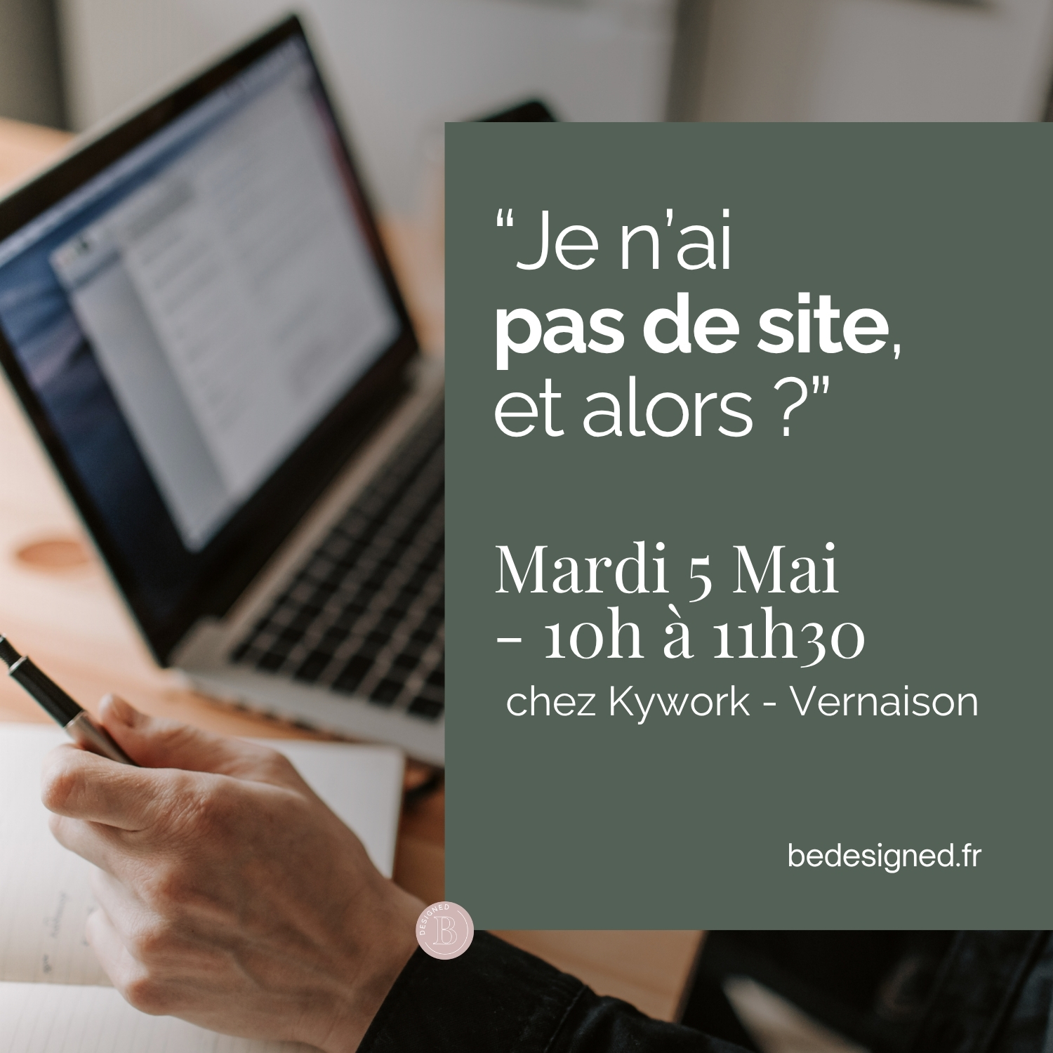atelier "communiquer sans site" mardi 5 mai chez kywork