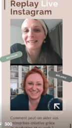 live instagram melanie podcast faitmain marketing